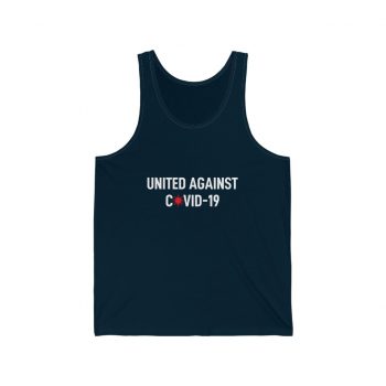 Adult Unisex Jersey Tank Shirt Top - United Against Covid 19