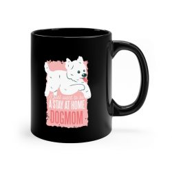 Black Coffee Mug - I Just Want to be a Stay at Home Dog Mom Morkie