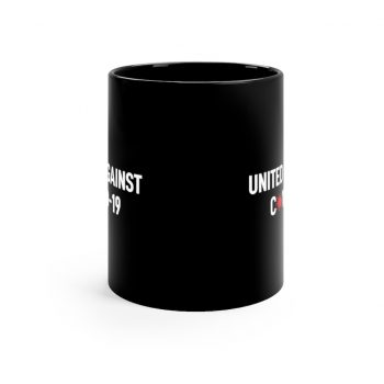 Black Coffee Mug - United Against Covid 19