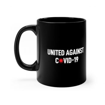 Black Coffee Mug - United Against Covid 19