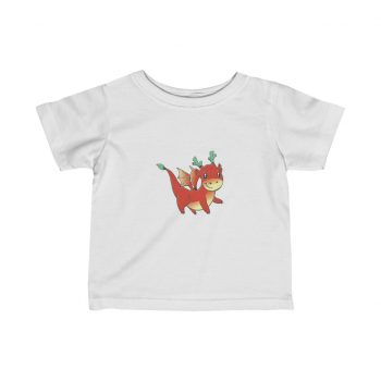 Infant Fine Jersey Tee - Baby Red Dragon