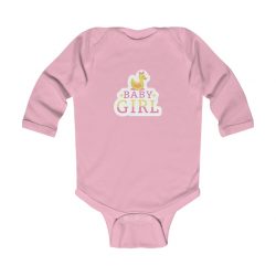 Infant Long Sleeve Body Suit Baby Onesie - Baby Girl Rubber Ducky