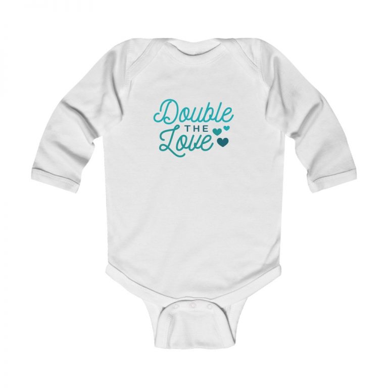 Infant Long Sleeve Body Suit Baby Onesie - Bundle of Joy Baby Boy Blue