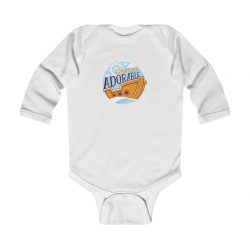 Infant Long Sleeve Body Suit Baby Onesie - Captain Adorable Ship Boat