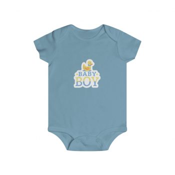 Infant Snap Tee Baby Body Suit Onesie - Baby Boy Rubber Ducky