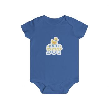 Infant Snap Tee Baby Body Suit Onesie - Baby Boy Rubber Ducky