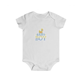 Infant Snap Tee Baby Body Suit Onesie - Baby Boy Rubber Ducky