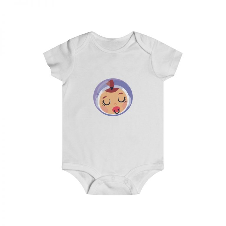 Infant Snap Tee Baby Body Suit Onesie - Baby Girl Astronaut