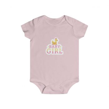 Infant Snap Tee Baby Body Suit Onesie - Baby Girl Rubber Ducky