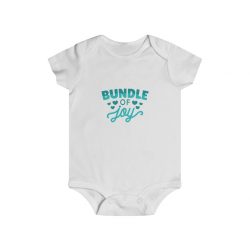 Infant Snap Tee Baby Body Suit Onesie - Bundle of Joy Baby Boy Blue