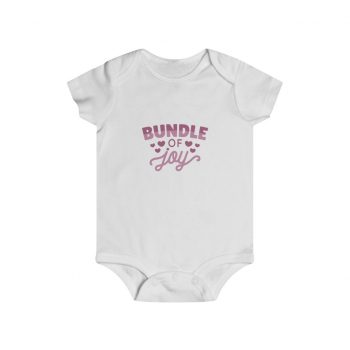 Infant Snap Tee Baby Body Suit Onesie - Bundle of Joy Baby Girl Pink