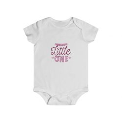 Infant Snap Tee Baby Body Suit Onesie - Hello Little One Pink