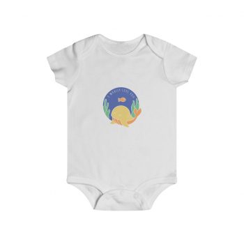 Infant Snap Tee Baby Body Suit Onesie - I Whaley Love You Whale Baby