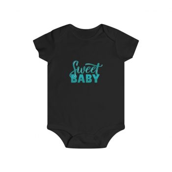 Infant Snap Tee Baby Body Suit Onesie - Sweet Baby Boy Blue