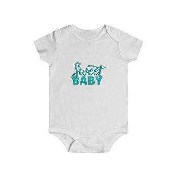 Infant Snap Tee Baby Body Suit Onesie - Sweet Baby Boy Blue