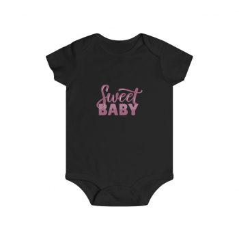 Infant Snap Tee Baby Body Suit Onesie - Sweet Baby Girl Pink