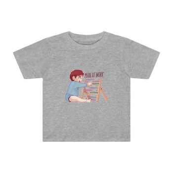 Kids Preschool T-Shirt 2T - 4T - Baby Man at Work Abacus