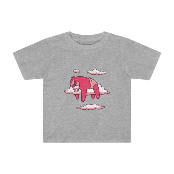 Kids Preschool T-Shirt 2T - 4T - Baby Sloth Sleeping Pink