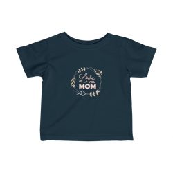 Kids T-Shirt Infant Fine Jersey Tee - Love You Mom Leaves