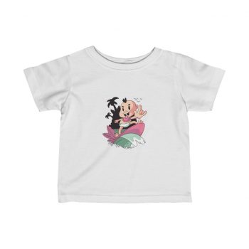 Kids T-Shirt Infant Fine Jersey Tee - Surfing Baby