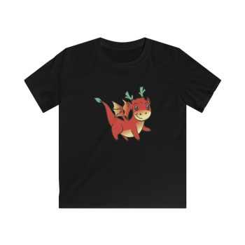 Kids T-Shirt Youth Softstyle - Baby Red Dragon