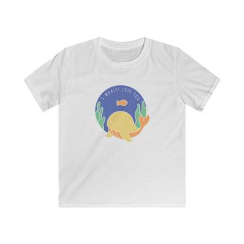 Kids T-Shirt Youth Softstyle - I Whaley Love You Whale Baby