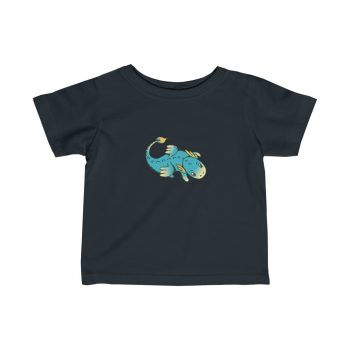 T-Shirt Infant Fine Jersey Tee - Baby Blue Dragon