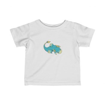 T-Shirt Infant Fine Jersey Tee - Baby Blue Dragon