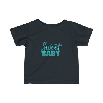 T-Shirt Infant Fine Jersey Tee - Sweet Baby Boy Blue