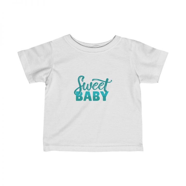 T-Shirt Infant Fine Jersey Tee - Sweet Baby Boy Blue