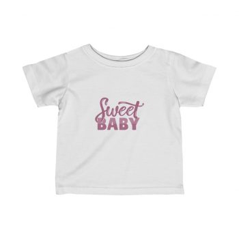 T-Shirt Infant Fine Jersey Tee - Sweet Baby Girl Pink