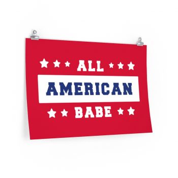 Wall Art Posters Prints - 4th Of July All American Babe Girl