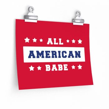 Wall Art Posters Prints - 4th Of July All American Babe Girl