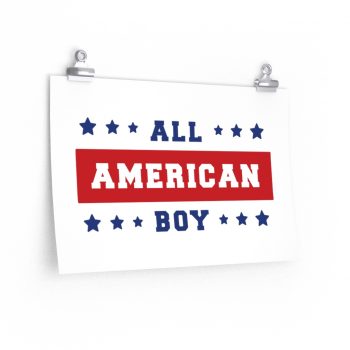 Wall Art Posters Prints - 4th Of July All American Boy