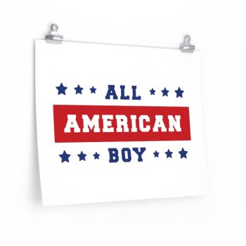 Wall Art Posters Prints - 4th Of July All American Boy