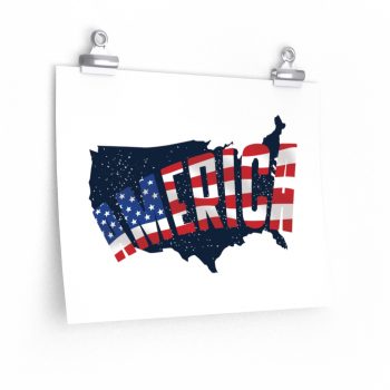 Wall Art Posters Prints - America USA Map