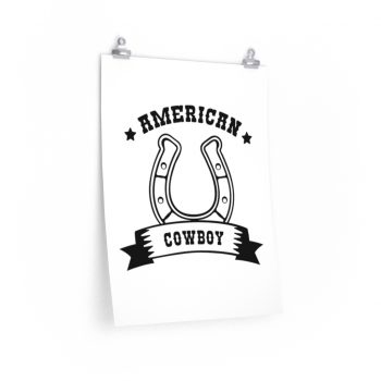 Wall Art Posters Prints - American Cowboy Horse Shoe