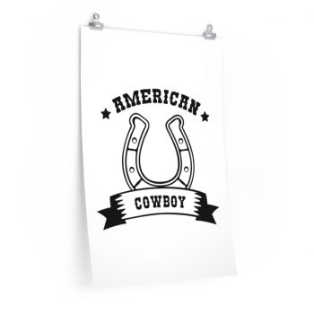 Wall Art Posters Prints - American Cowboy Horse Shoe