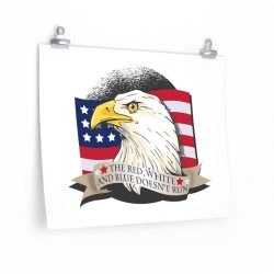 Wall Art Posters Prints - American Patriot Eagle The Red White and Blue Does