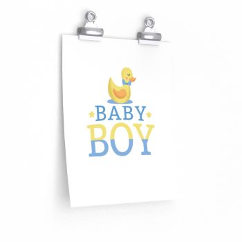 Wall Art Posters Prints - Baby Boy Rubber Ducky