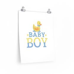 Wall Art Posters Prints - Baby Boy Rubber Ducky