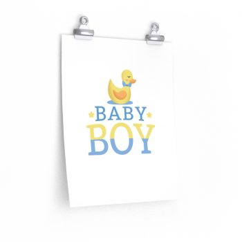 Wall Art Posters Prints - Baby Boy Rubber Ducky