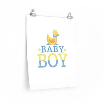 Wall Art Posters Prints - Baby Boy Rubber Ducky