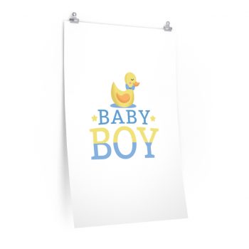 Wall Art Posters Prints - Baby Boy Rubber Ducky