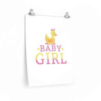 Wall Art Posters Prints - Baby Girl Rubber Ducky