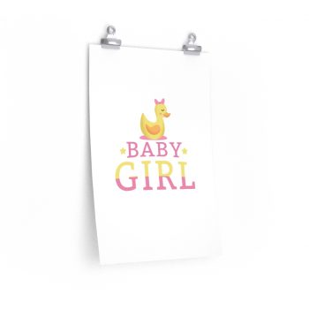 Wall Art Posters Prints - Baby Girl Rubber Ducky