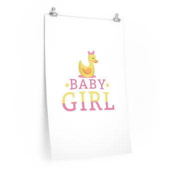 Wall Art Posters Prints - Baby Girl Rubber Ducky