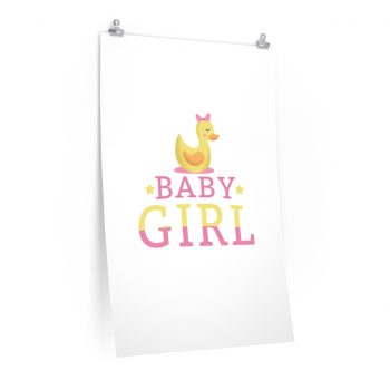 Wall Art Posters Prints - Baby Girl Rubber Ducky