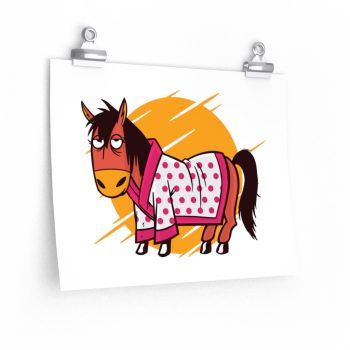 Wall Art Posters Prints - Bathrobe Horse