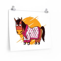 Wall Art Posters Prints - Bathrobe Horse